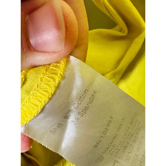 MARISSA WEBB x RTR Yellow Hourglass Waist Cutout Midi Summer Dress Size 4 - Picture 10 of 10